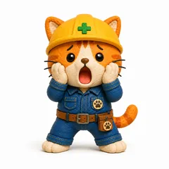 ねこ丸くんアイコン（絶句）