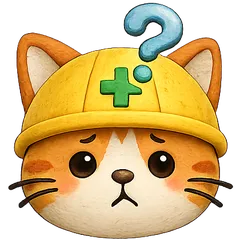 ねこ丸くんアイコン（はてな顔）