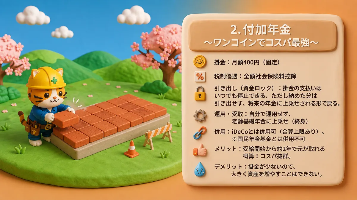 付加年金:ワンコインでコスパ最強